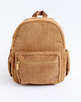Corduroy Backpack- Camel