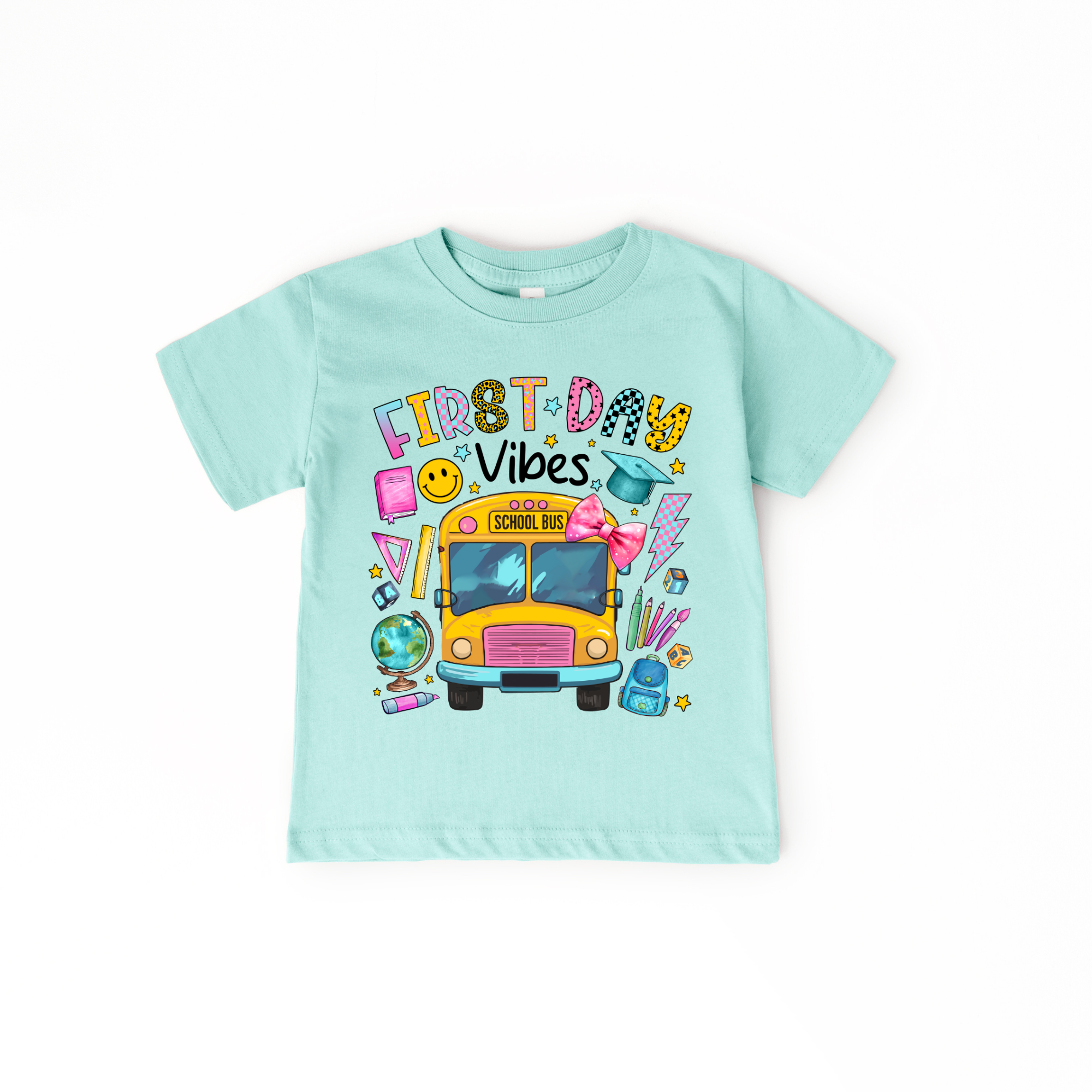 First Day of School Vibes Youth Tee | Back to School Graphic Shirt