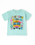 First Day of School Vibes Youth Tee | Back to School Graphic Shirt