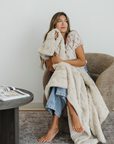PATTERNED FAUX FUR THROW BLANKETS