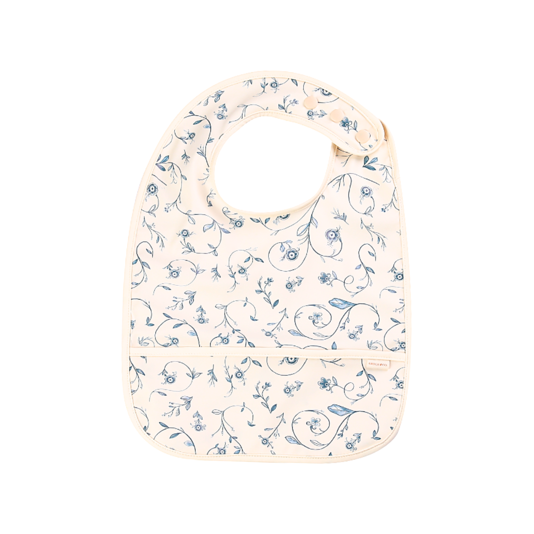 Basic Smock Bib Scandi Floral Waterproof OEKO TEX Bib