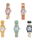Classic Learning Watch Silicone Stainless Steel Fern Plaid