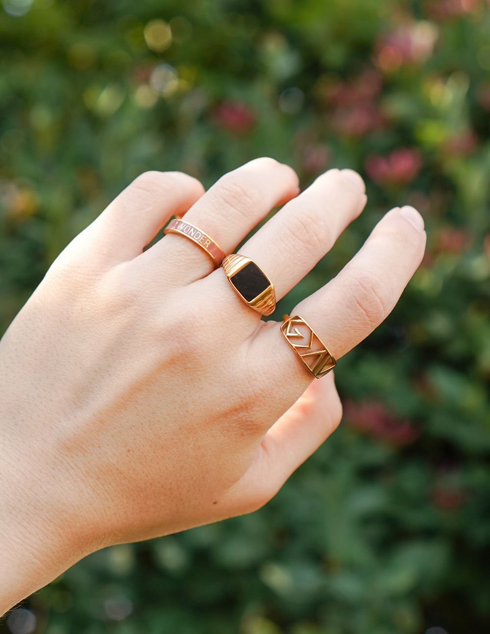 God Is Greater Than the Highs and Lows Ring Christian Faith Statement Ring