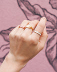 Mauve Enamel Wonder Ring