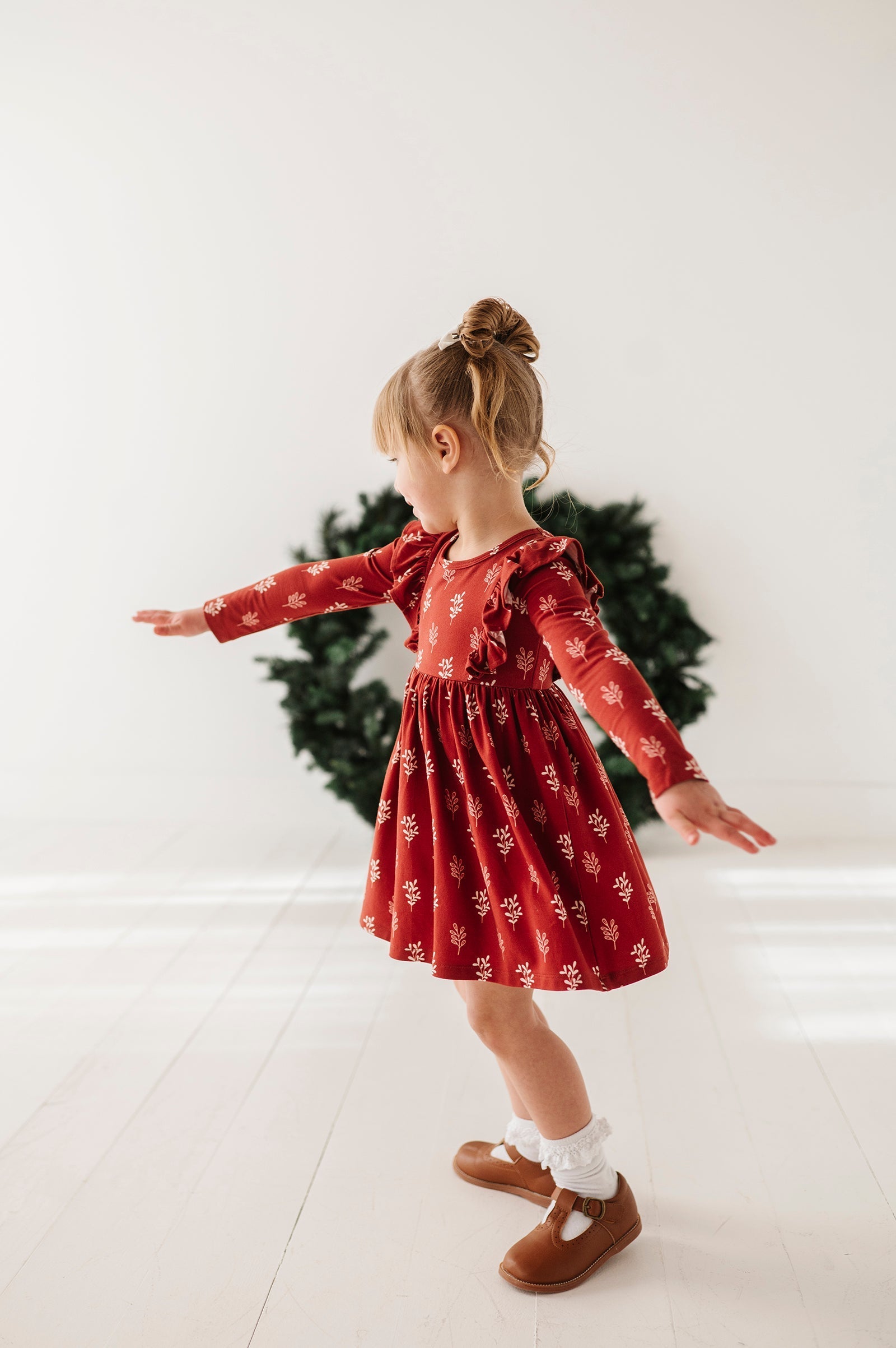 Long Sleeve Ruffle Dress