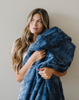 PATTERNED FAUX FUR THROW BLANKETS
