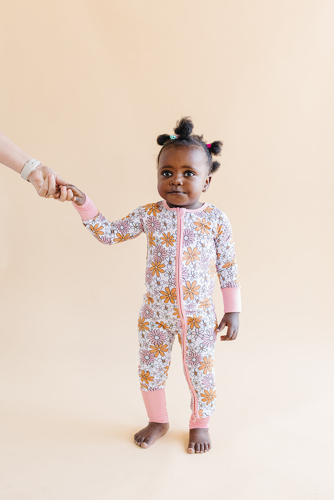 Retro Garden Bamboo Zip Romper Baby Sleeper