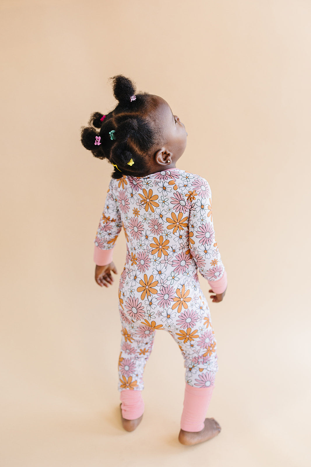 Retro Garden Bamboo Zip Romper Baby Sleeper