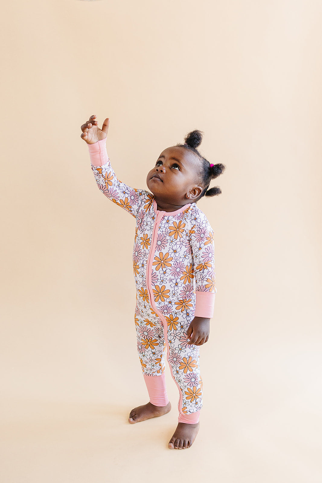 Retro Garden Bamboo Zip Romper Baby Sleeper