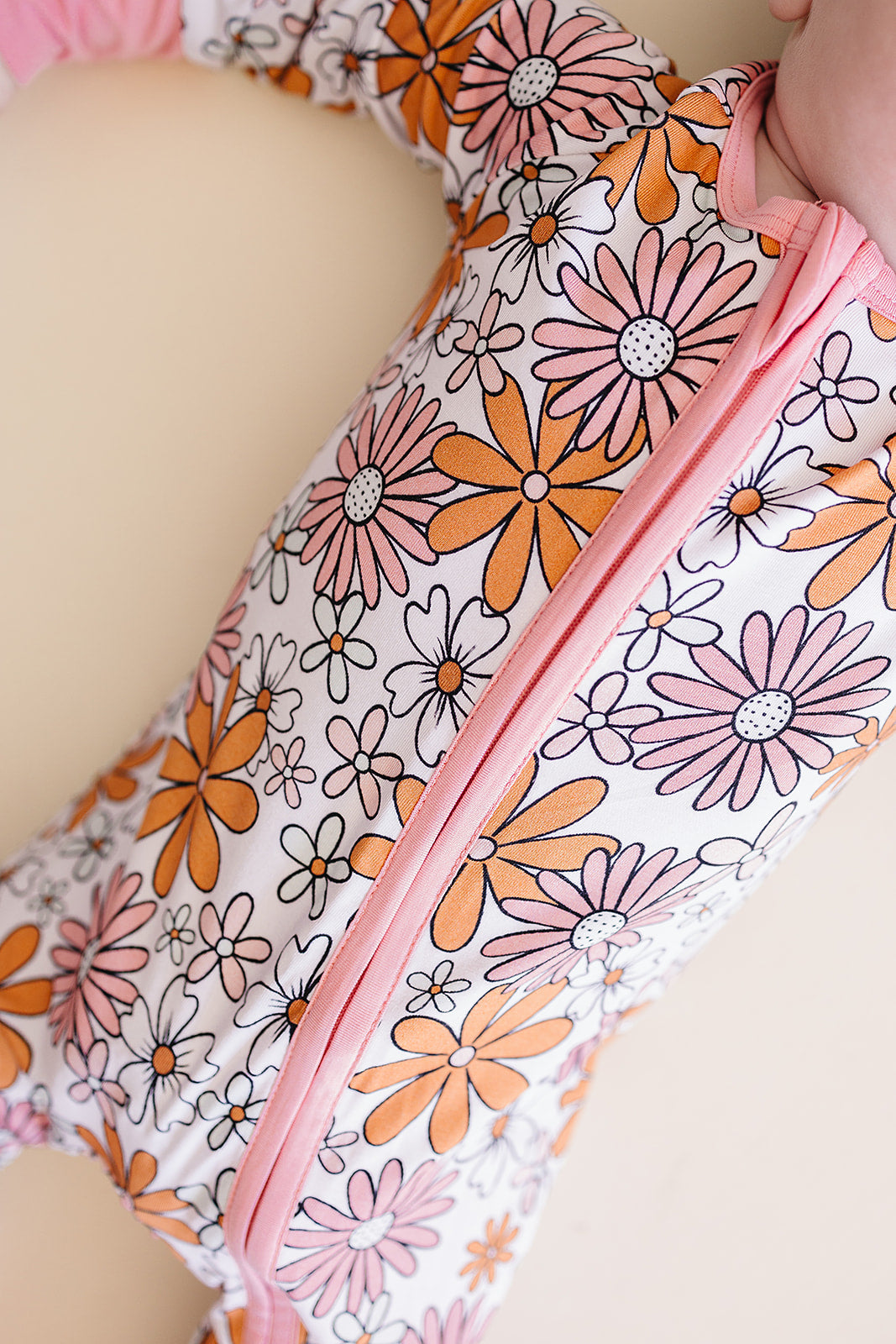 Retro Garden Bamboo Zip Romper Baby Sleeper