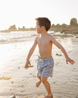 Sardine Kids Swim Shorts | UPF 50 Coastal Print Swimwear