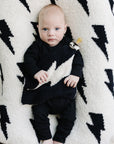 Lightning Bolt Plush Lovey | Black