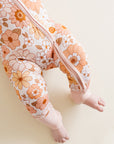 Sweet Blossom Bamboo Zip Romper Baby Sleeper