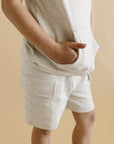 Cargo Shorts Set | Oatmeal