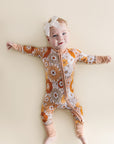 Bamboo Zip Romper | Petal Pop