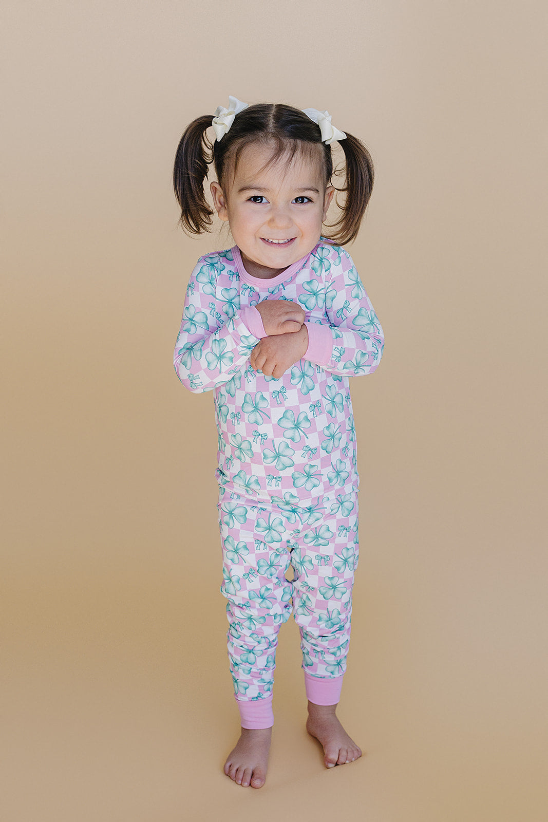 Bamboo Two Piece Set | Shamrock &amp; Bows