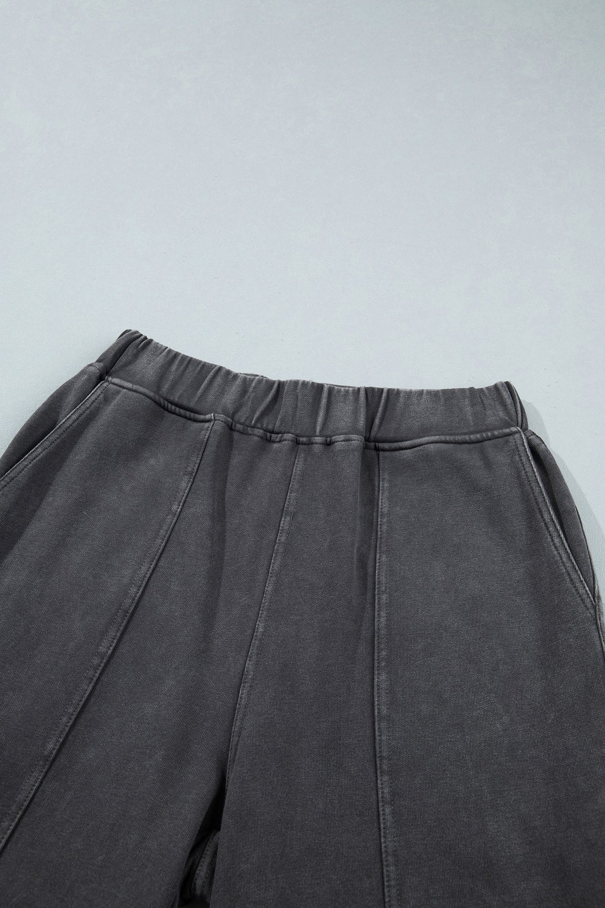 Lola Mineral-Wash Elastic-Waist Barrel Pants