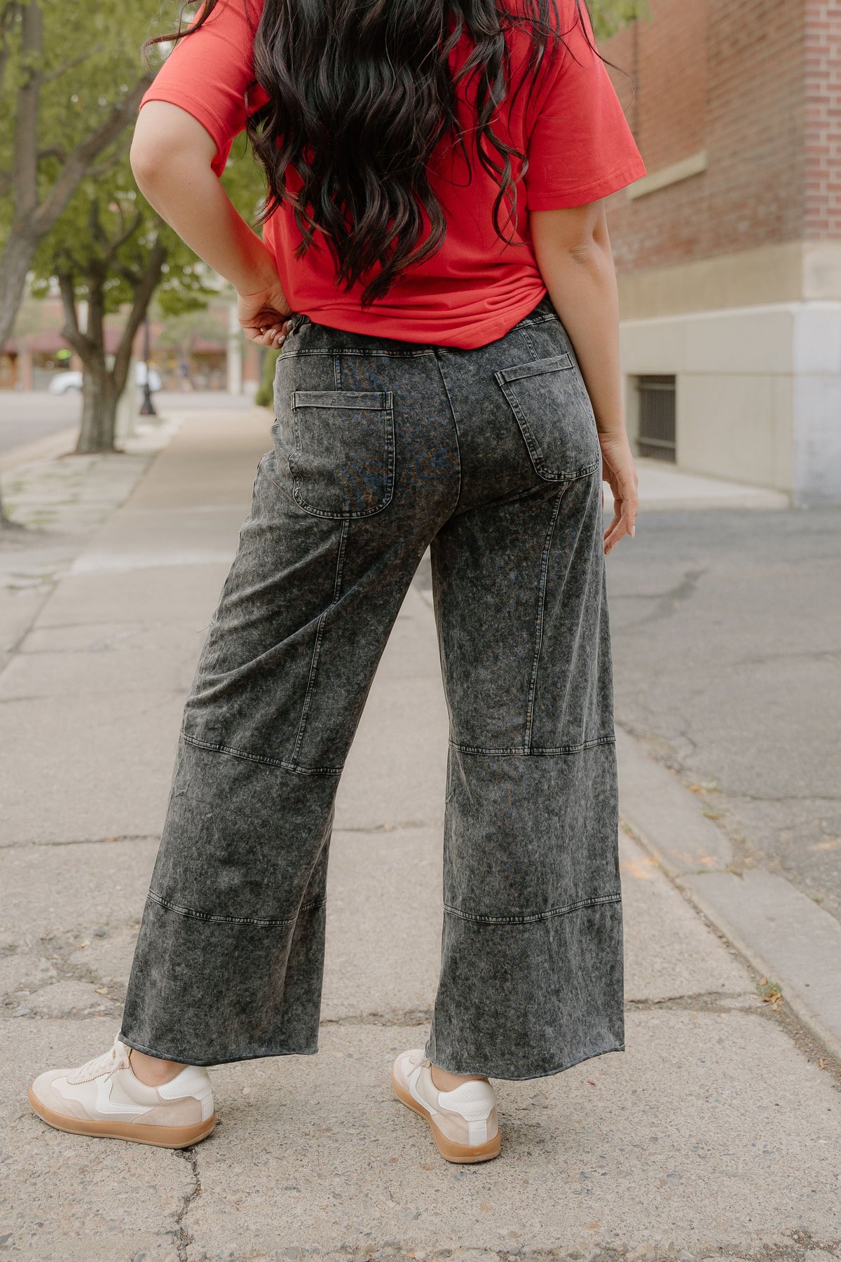 Teagan Mineral Wash Wide Leg Pants