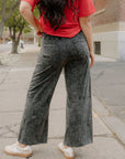 Teagan Mineral Wash Wide Leg Pants