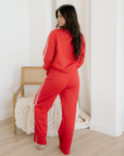 Varsity Stripe Crewneck & Sweatpants Set
