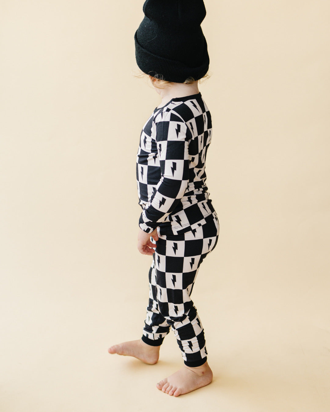 Checks and Bolts Bamboo Kids Two Piece Pajama Set
