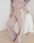 Varsity Stripe Crewneck & Sweatpants Set