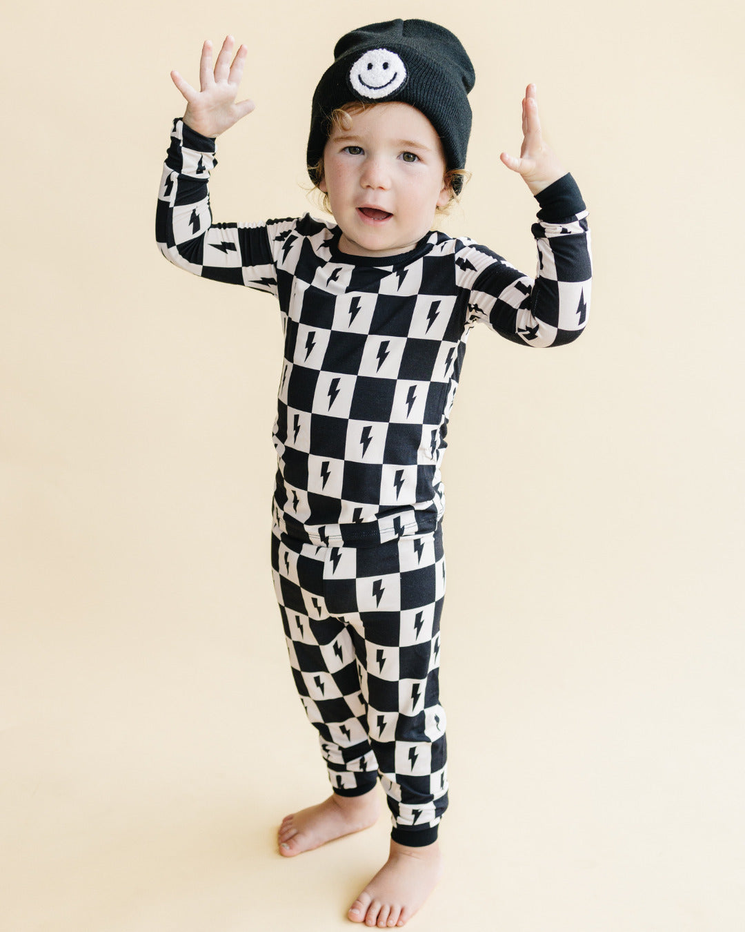 Checks and Bolts Bamboo Kids Two Piece Pajama Set