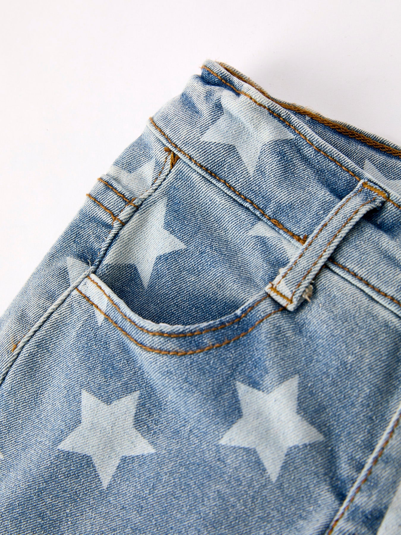 4th of July Patriotic Star Stripe Flare Jeans | Girls American Denim
