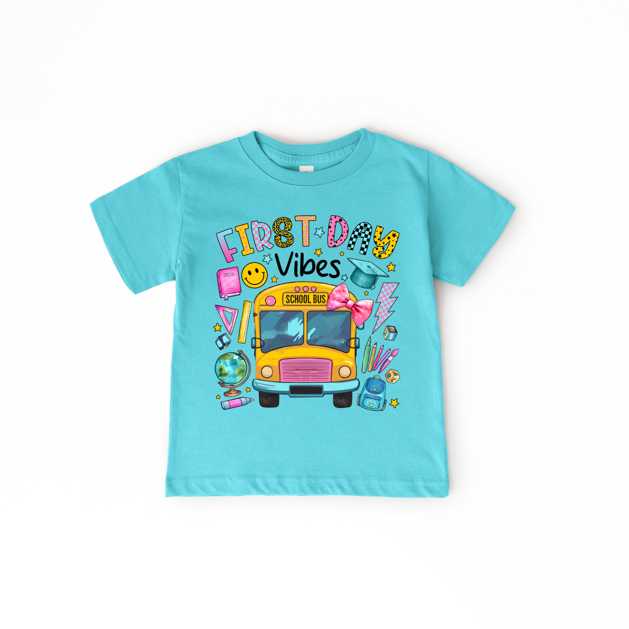 First Day of School Vibes Youth Tee | Back to School Graphic Shirt