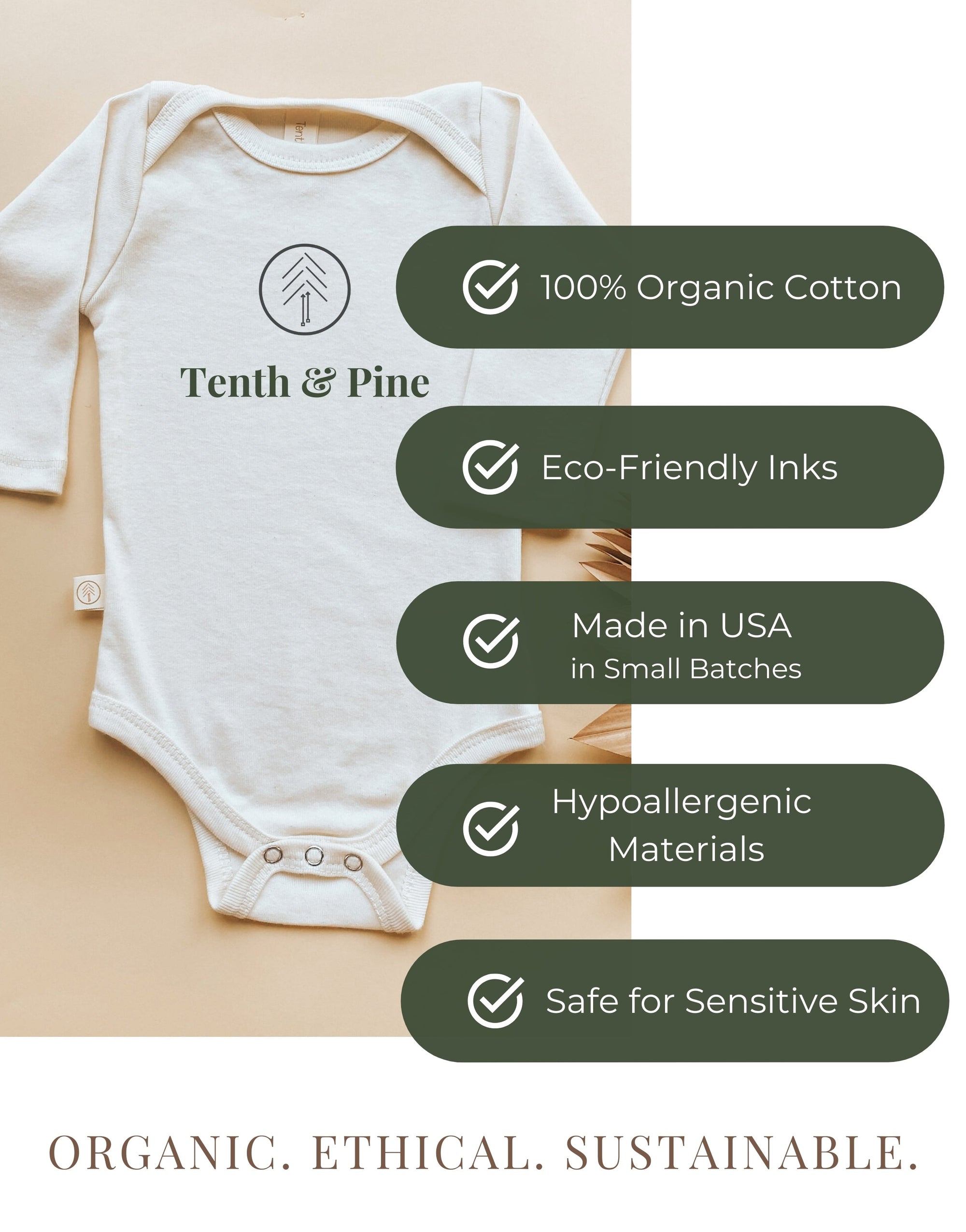 Loved. Organic Baby Bodysuit Long Sleeve