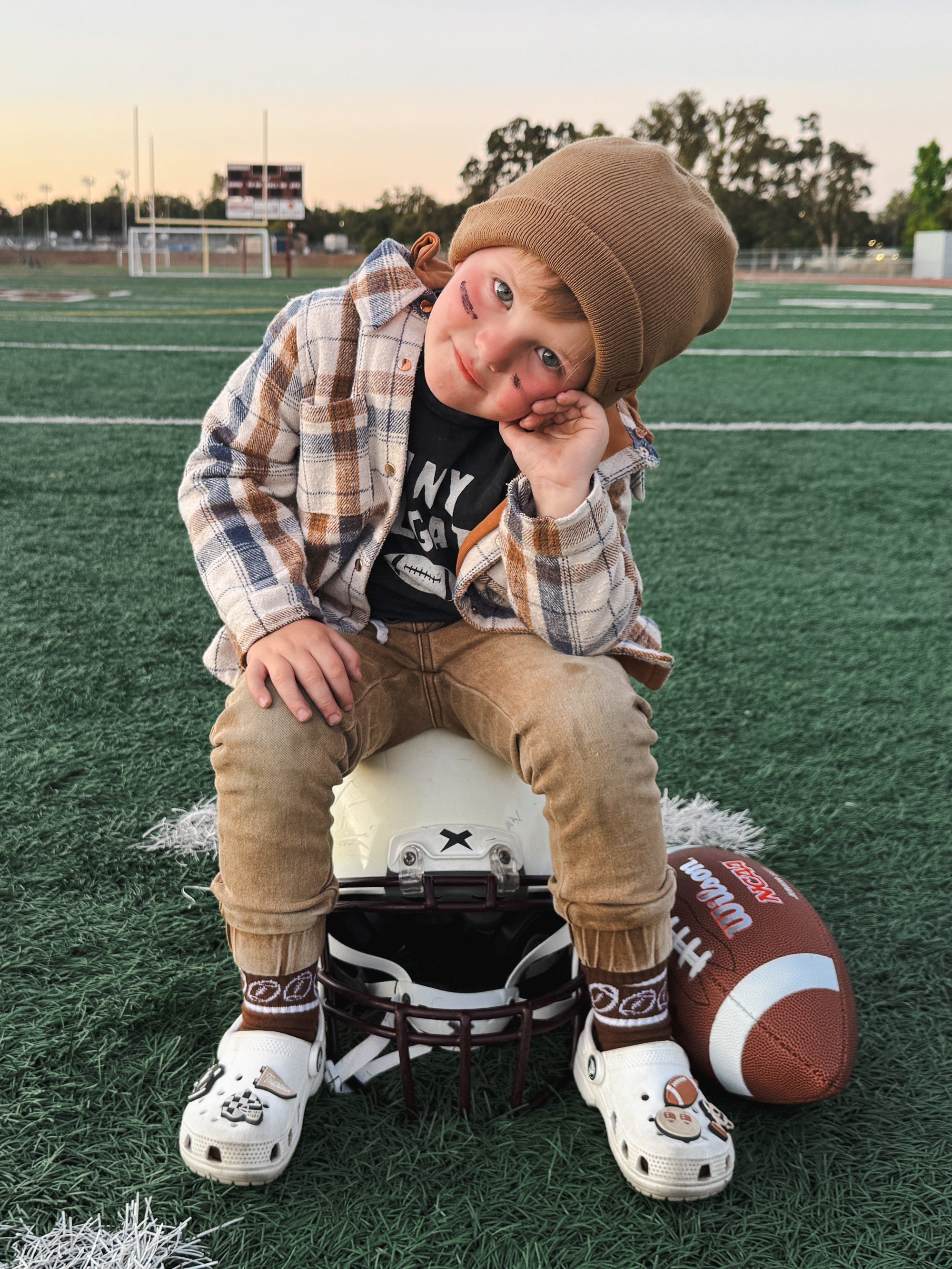 Touchdown Vibes Croc Shoe Charms | Football Shoe Accessories for Kids &amp; Adults