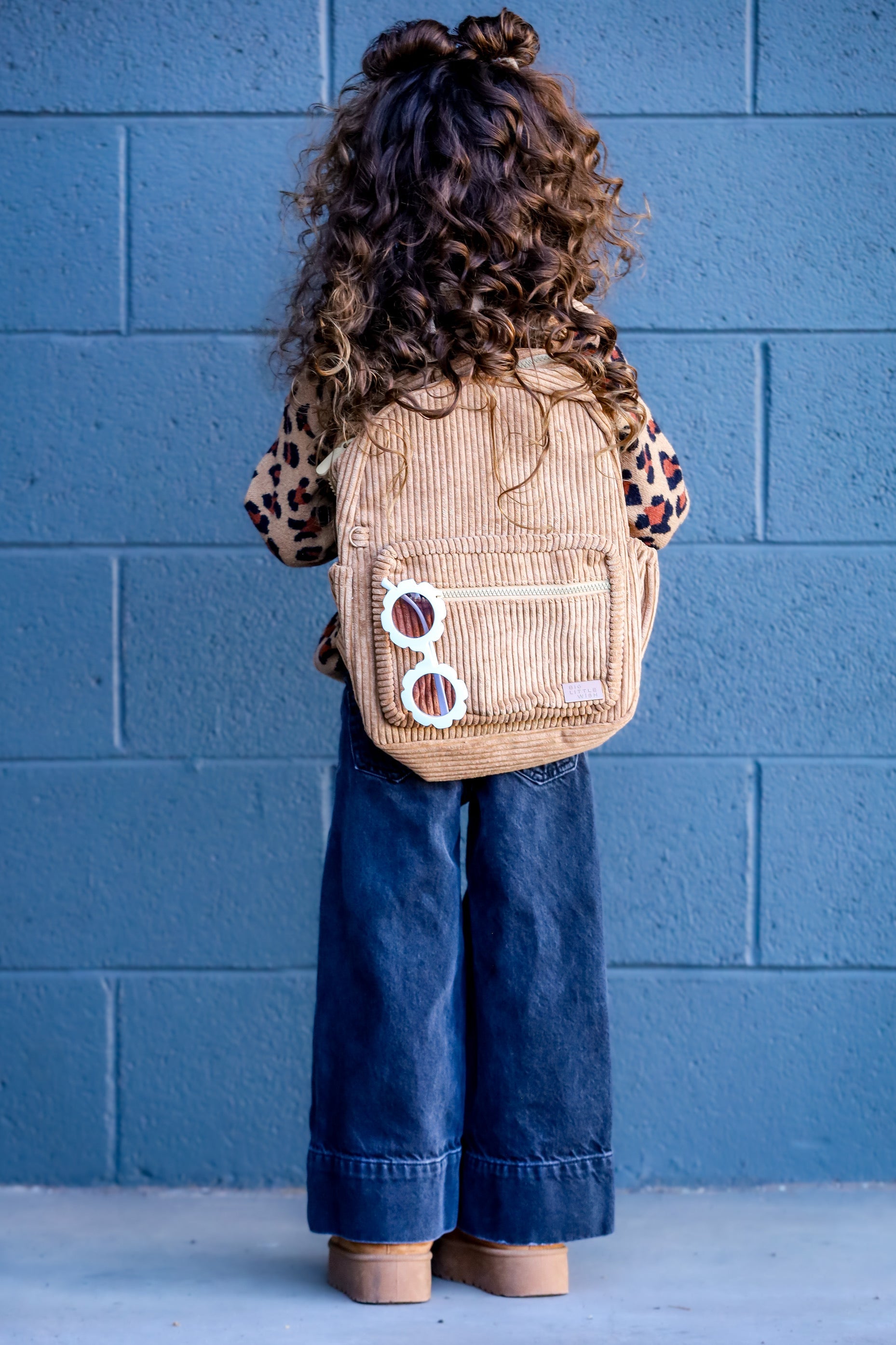 Corduroy Backpack- Camel
