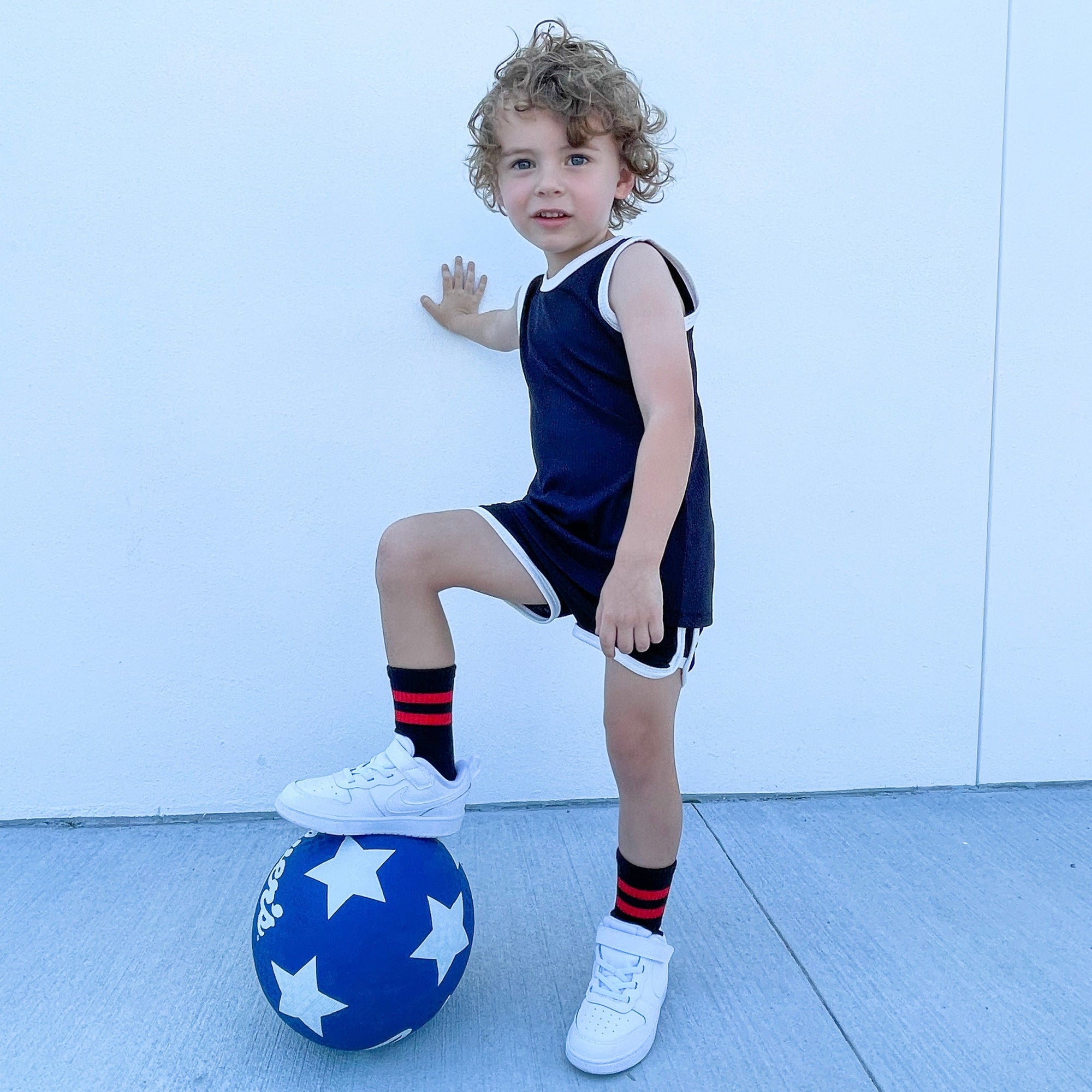 Red Black V2 Grip Socks for Kids | Toddler &amp; Youth Boutique Socks