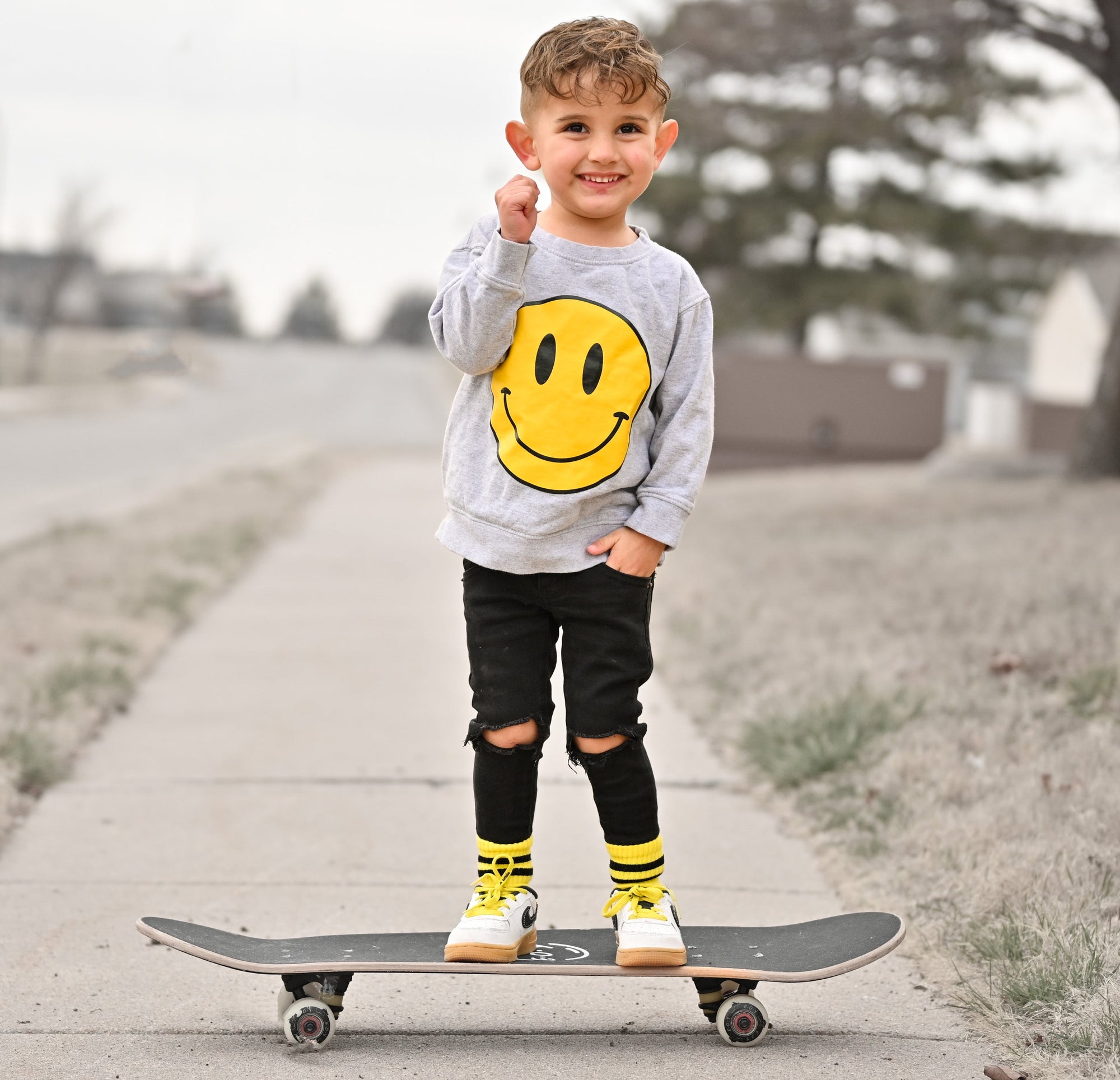 Sunny Kids Grip Socks | Bright Yellow Toddler &amp; Kids Socks