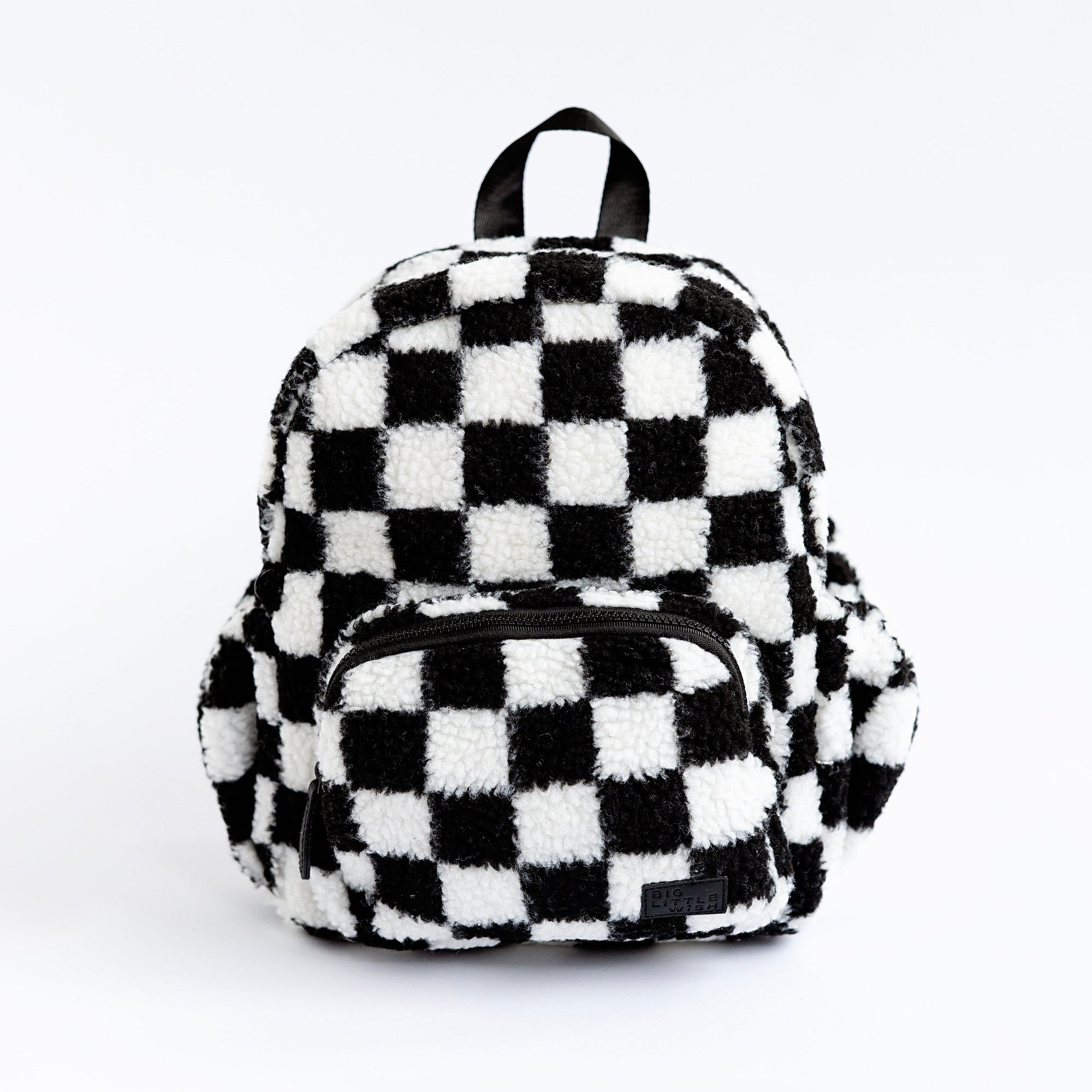 Black &amp; White Sherpa Backpack