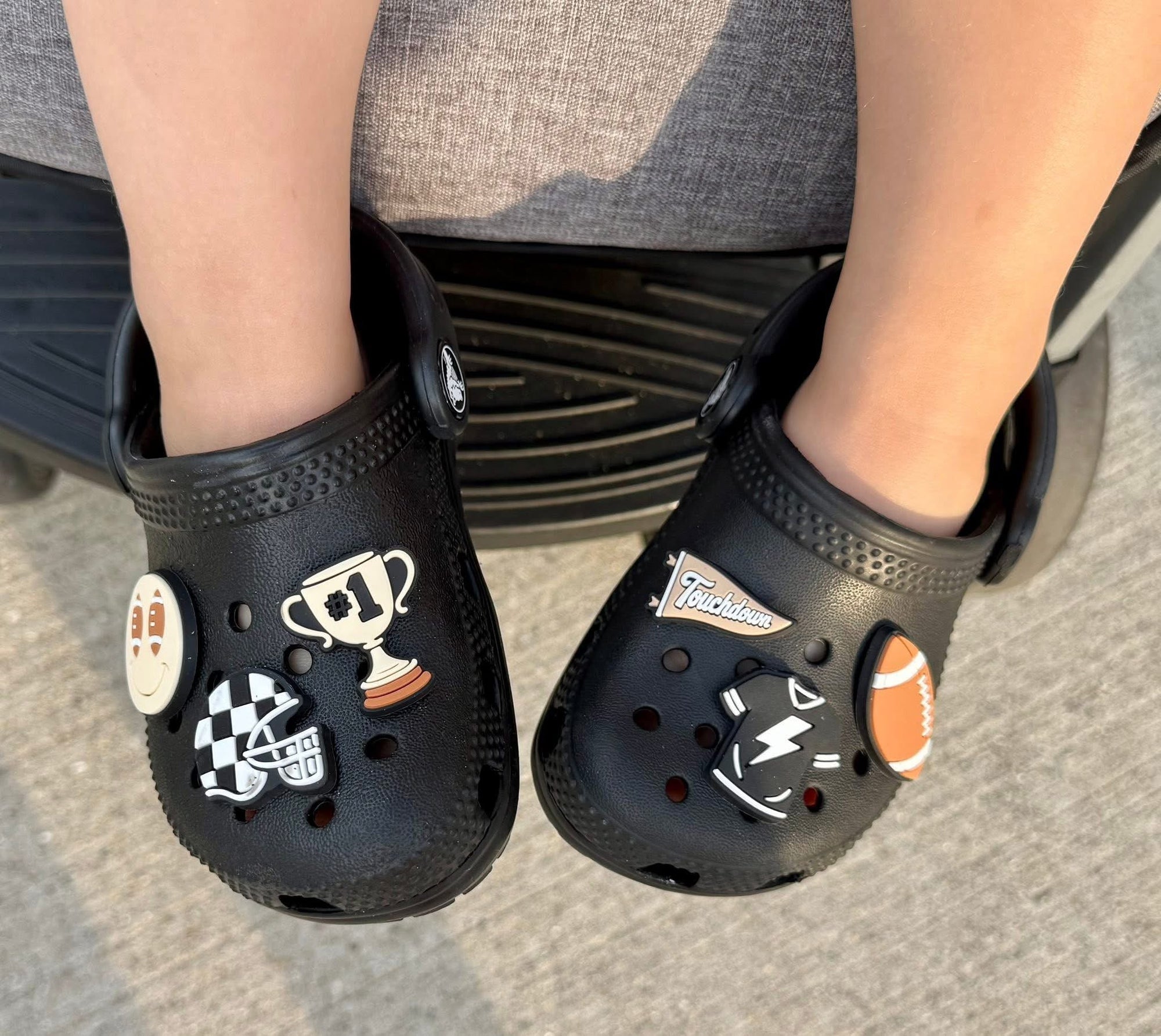 Touchdown Vibes Croc Shoe Charms | Football Shoe Accessories for Kids &amp; Adults