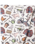 Farmer's Market Baby Stroller Blanket - Soft Bamboo