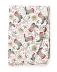 Western Christmas Stroller Blanket – Soft Bamboo Holiday