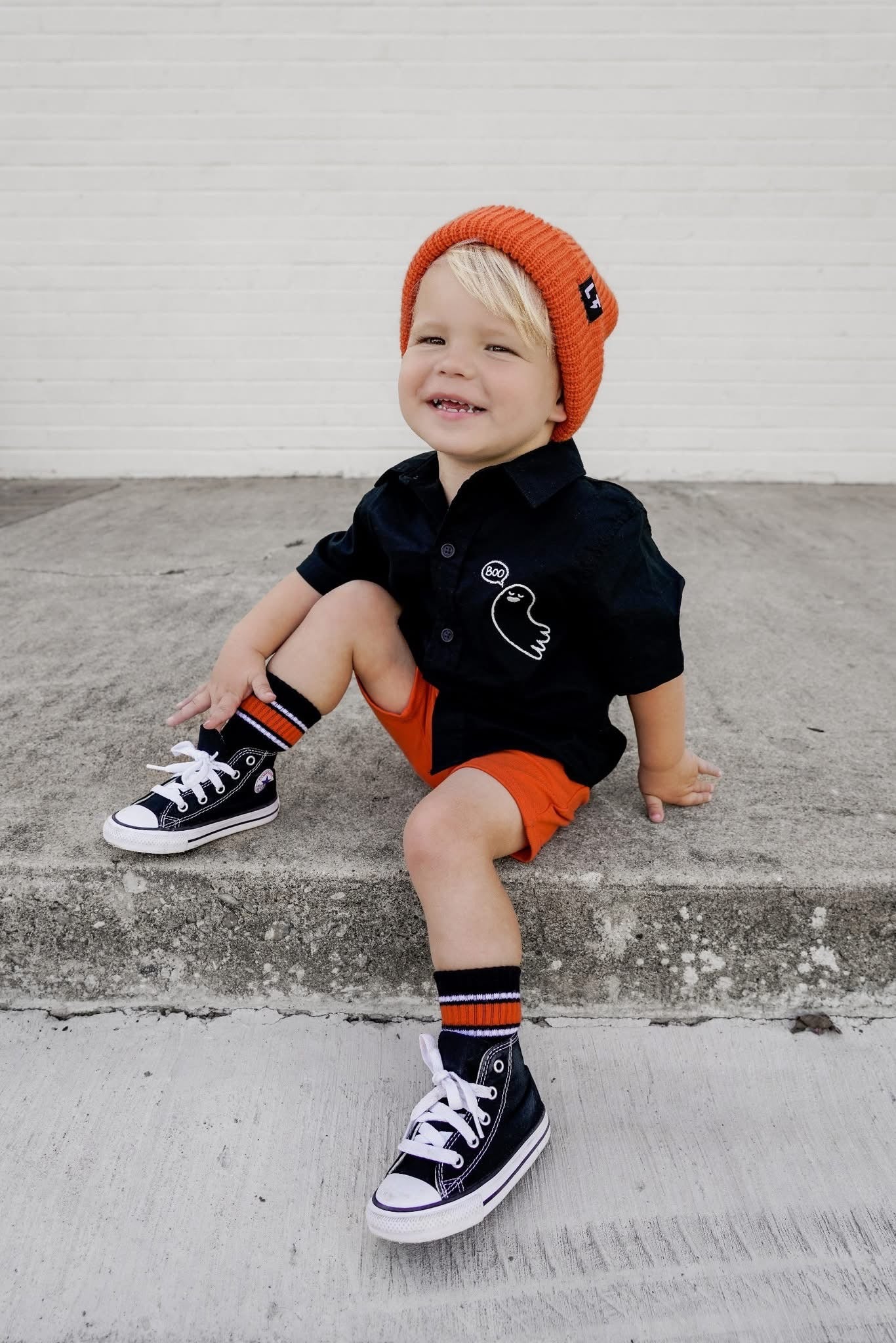 Orange Stripe Kids and Family Socks | Sport Stripe Crew Socks