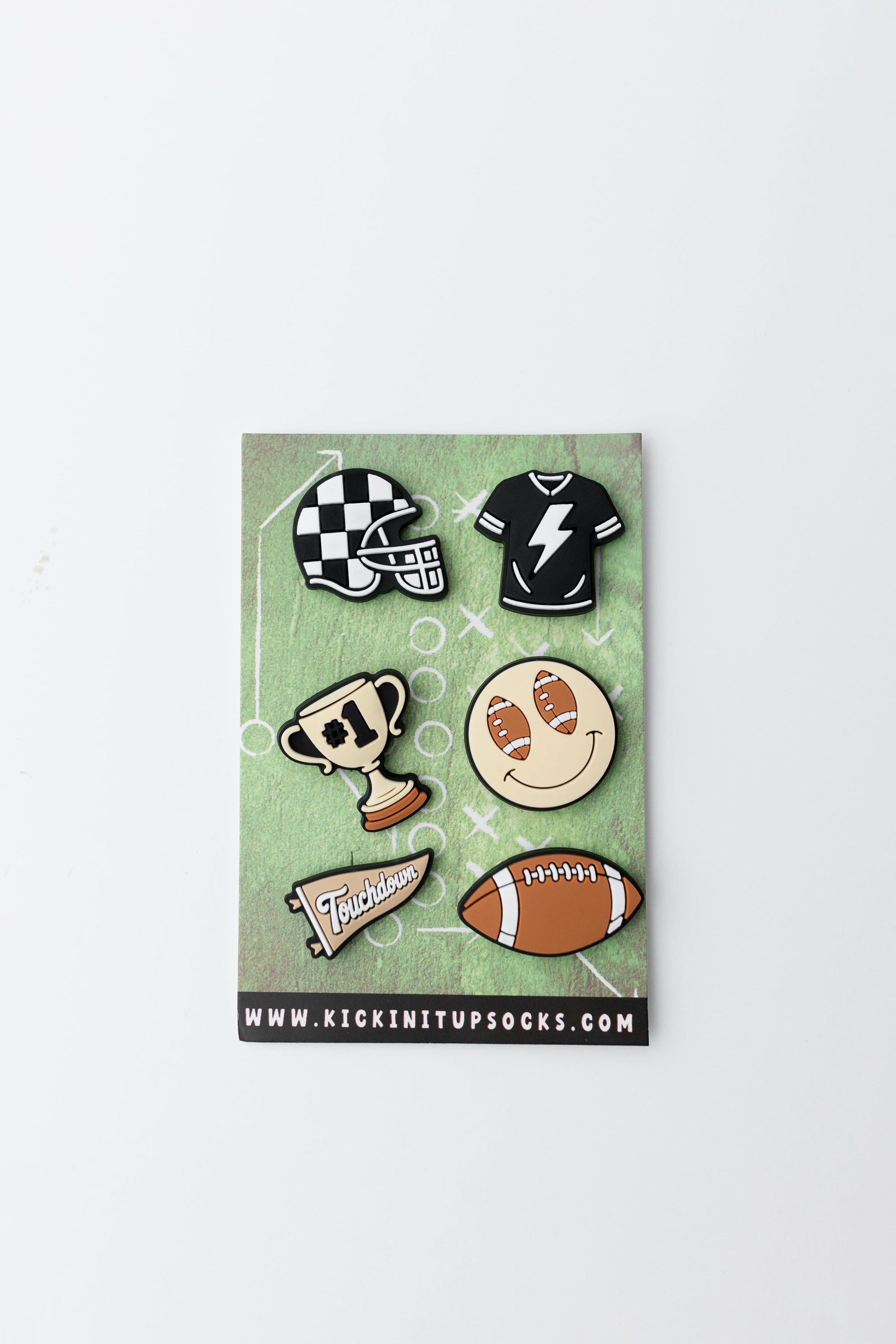 Touchdown Vibes Croc Shoe Charms | Football Shoe Accessories for Kids &amp; Adults