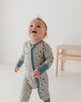 Long Sleeve Zip Romper