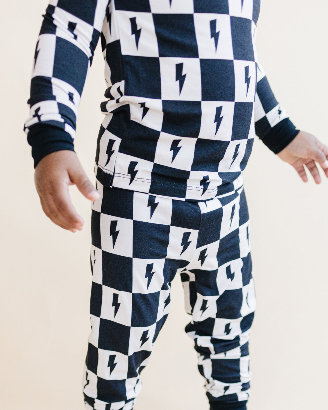Checks and Bolts Bamboo Kids Two Piece Pajama Set