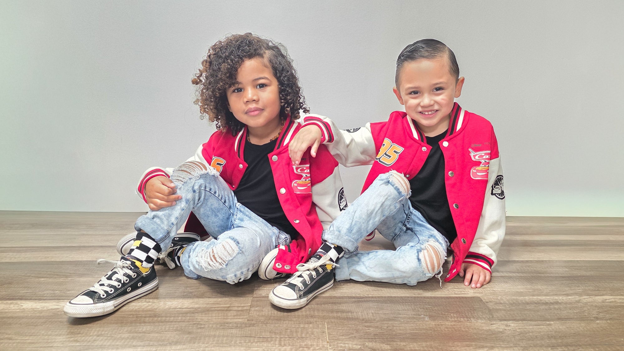 Kachow V2 Kids and Family Socks | Graphic Checker Crew Socks