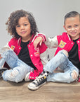 Kachow V2 Kids and Family Socks | Graphic Checker Crew Socks