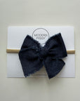 Midnight Denim | Ribbon Bow