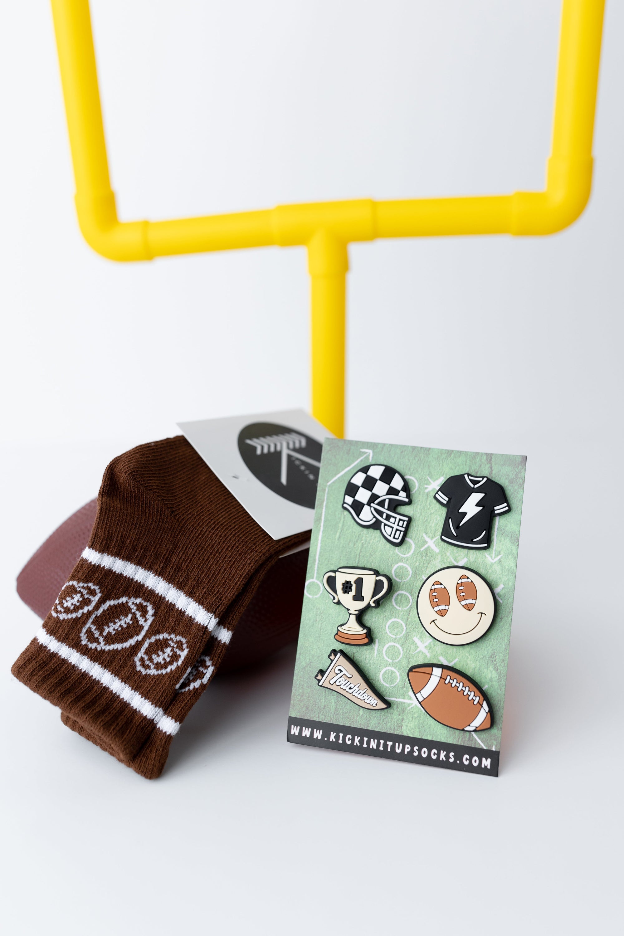 Touchdown Vibes Croc Shoe Charms | Football Shoe Accessories for Kids &amp; Adults
