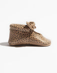 Almond Speckles Knotted Bow Baby Shoe