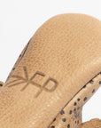 Almond Speckles Knotted Bow Baby Shoe