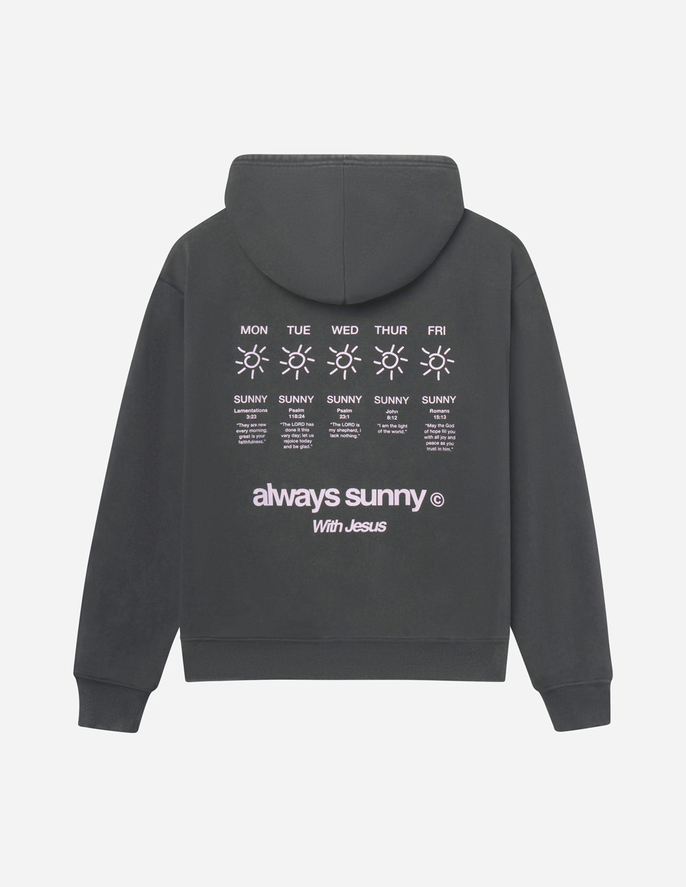 Always Sunny With Jesus Unisex Hoodie – Black