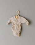 Cotton Front flap Onesie | Natural
